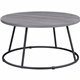 Lorell Accession Coffee Table - Round Top - Powder Coated Four Leg Base - 4 Legs - 200 lb Capacity x 1" Table Top Thickness x 31