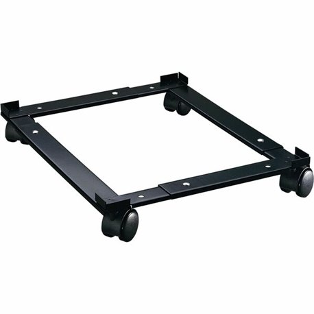 Lorell Commercial-Grade File Caddy - 400 lb Capacity - 4 Casters - Steel - x 16.6" Width x 11.4" Depth x 4" Height - Black - 1 E