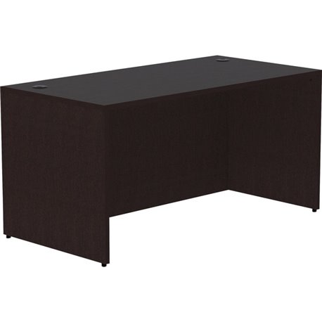 Lorell Essentials Series Rectangular Desk Shell - 60" x 30"29.5" Desk Shell, 1" Top - Finish: Espresso