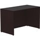 Lorell Essentials Series Rectangular Desk Shell - 48" x 24"29.5" Desk Shell, 1" - Finish: Espresso