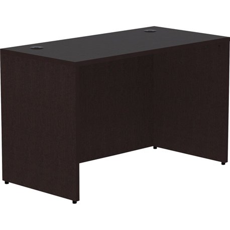 Lorell Essentials Series Rectangular Desk Shell - 48" x 24"29.5" Desk Shell, 1" - Finish: Espresso