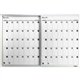 Lorell Magnetic Dry-Erase Calendar Board - 36" (3 ft) Width x 24" (2 ft) Height - Frost Surface - Rectangle - Magnetic - Stain R
