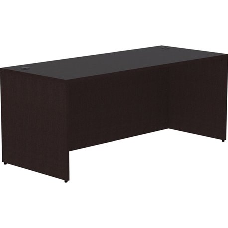 Lorell Essentials Series Rectangular Desk Shell - 72" x 30"29.5" Desk Shell, 1" - Finish: Espresso