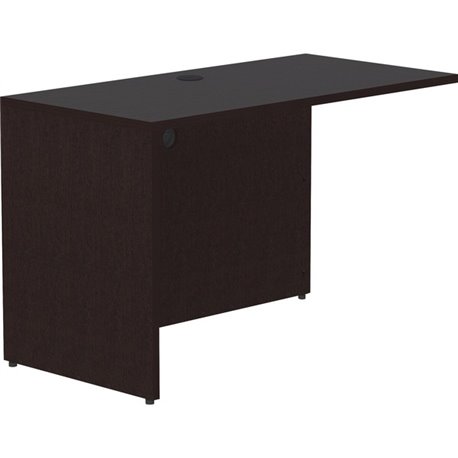 Lorell Essentials Series Return Shell - 48" x 24"29.5" Return Shell, 1" Top - Finish: Espresso