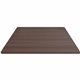 Lorell Hospitality/Conference Tabletop - 0.1" Edge, 36" x 36"1" - Band Edge - Finish: Espresso - White Table Top - Sturdy - For 