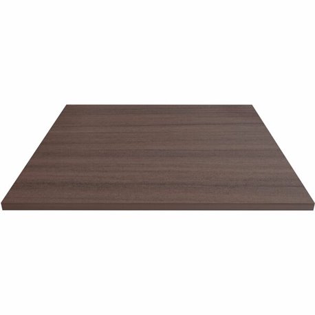 Lorell Hospitality/Conference Tabletop - 0.1" Edge, 36" x 36"1" - Band Edge - Finish: Espresso - White Table Top - Sturdy - For 