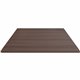 Lorell Hospitality/Conference Tabletop - 0.1" Edge, 42" x 42" x 1" - Band Edge - Espresso Table Top - For Reception Area, Confer