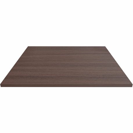 Lorell Hospitality/Conference Tabletop - 0.1" Edge, 42" x 42" x 1" - Band Edge - Espresso Table Top - For Reception Area, Confer