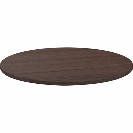 Lorell Essentials Conference Tabletop - For - Table TopEspresso Round Top - Contemporary Style x 1" Table Top Thickness x 42" Ta