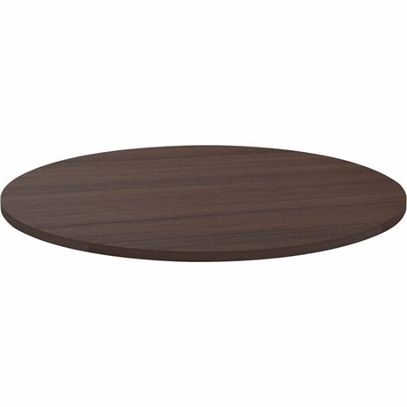 Lorell Essentials Conference Tabletop - For - Table TopEspresso Round Top - Contemporary Style x 1" Table Top Thickness x 48" Ta