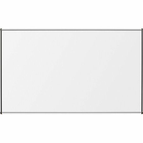 Lorell Dry-Erase Marker Board - 72" (6 ft) Width x 48" (4 ft) Height - Porcelain Enameled Steel Surface - Satin Aluminum Frame -