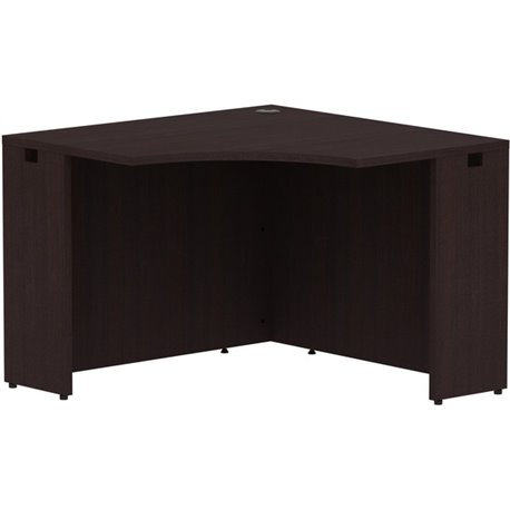 Lorell Essentials Series Corner Desk - 42" x 24"29.5" Desk, 1" Top - Finish: Espresso Laminate