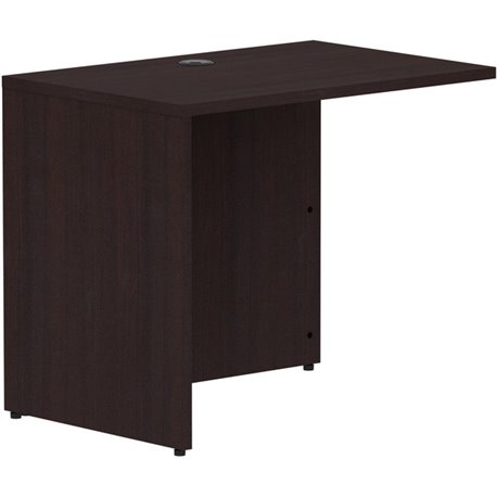 Lorell Essentials Series Return Shell - 35" x 24"29.5" Return Shell, 1" Top - Finish: Espresso Laminate