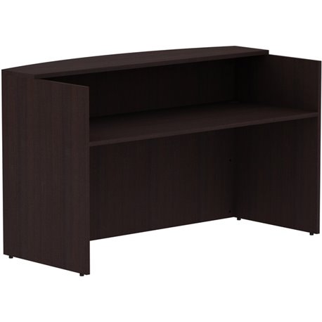 Lorell Essentials Series Front Reception Desk - 72" x 36"42.5" Desk, 1" Top - Finish: Espresso Laminate