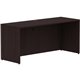 Lorell Essentials Series Credenza Shell - 66" x 24"29.5" Credenza Shell, 1" Top - Finish: Espresso Laminate, Silver Brush