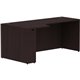 Lorell Essentials Series Left Corner Credenza - 72" x 36" x 24"29.5" Credenza, 1" Top - Finish: Espresso Laminate