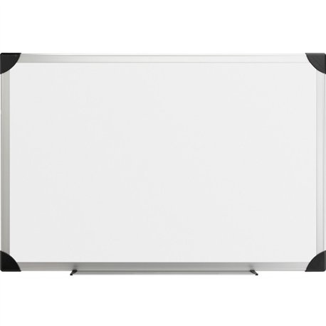 Lorell Dry-erase Board - 72" (6 ft) Width x 48" (4 ft) Height - White Styrene Surface - Aluminum Frame - Ghost Resistant, Scratc