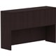 Lorell Essentials Series Stack-on Hutch with Doors - 60" x 15"36" - 4 Door(s) - Finish: Espresso Laminate