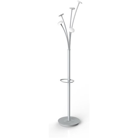 Alba Festival Coat Stand - White - ABS Plastic, Steel, Metal - 1 Each