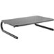 Lorell Monitor/Laptop Stand - 20 lb Load Capacity - 5.5" Height x 14.5" Depth - Desktop - Steel - Black - For Monitor, Notebook 