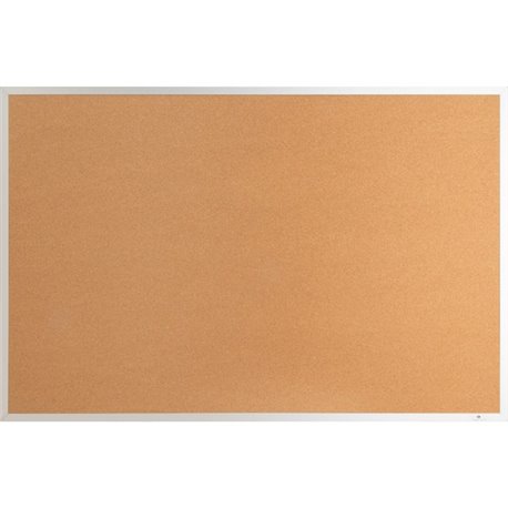 Lorell Bulletin Board - 48" Height x 72" Width - Cork Surface - Long Lasting, Warp Resistant - Silver Aluminum Frame - 1 Each