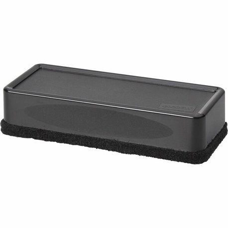 Lorell Dry-Erase Board Eraser - 2.19" Width x 5.19" Length - Black - Nonwoven, Plastic - 1Each