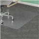 Lorell Medium-Pile Smooth Edge Chairmat - Carpeted Floor - 60" Length x 46" Width x 0.133" Thickness - Rectangular - Vinyl - Cle