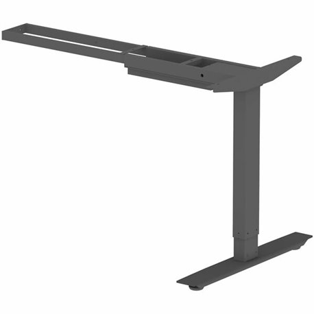 Lorell Sit-Stand 3rd-Leg Base - Black Base - 275 lb Capacity - Height Adjustable - 45" Height x 51.60" Width x 26.40" Depth - As