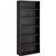 Lorell Fortress Series Bookcase - 34.5" x 13"82" - 6 Shelve(s) - Material: Steel - Finish: Charcoal, Powder Coated - Adjustable 