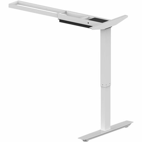 Lorell Sit-Stand 3rd-Leg Base - Silver Base - 275 lb Capacity - Height Adjustable - 45" Height x 51.60" Width x 26.40" Depth - A