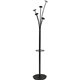 Alba Festival Coat Stand - 5 Pegs - for Garment - Black - 1 Each