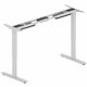 Lorell Sit-to-Stand Two-Tier Base - Silver Two-tier Base - 275 lb Capacity - Height Adjustable - 45.10" Height - Assembly Requir