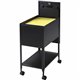 Lorell Standard Mobile File - 4 Casters - x 13.5" Width x 24.8" Depth x 28.3" Height - Black - 1 Each