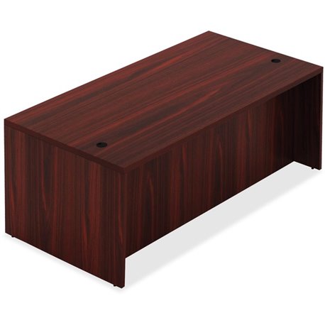 Lorell Chateau Series Rectangular desk - 66.1" x 29.5"30" Table, 1.5" Table Top - Reeded Edge - Material: P2 Particleboard - Fin