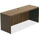 Lorell Chateau Series Credenza - 70.9" x 23.6"30" Credenza, 1.5" Top - Reeded Edge - Material: P2 Particleboard - Finish: Walnut