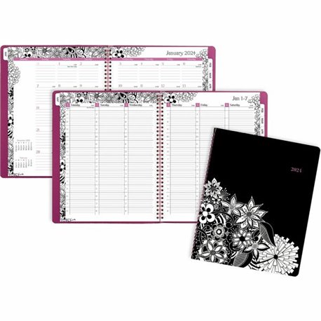 At-A-Glance Recycled Appointment Book Planner - Julian Dates - Weekly - January 2024 - December 2024 - 8:00 AM to 5:00 PM - Hour