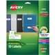 Avery Removable I.D. Laser/Inkjet Labels - 1" Width x 2 5/8" Length - Removable Adhesive - Rectangle - Laser, Inkjet - White - P