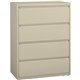 Lorell Fortress Series Lateral File - 42" x 18.6" x 52.5" - 4 x Drawer(s) for File - Legal, Letter, A4 - Lateral - Rust Proof, L