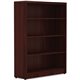 Lorell Chateau Series Bookshelf - 1.5" Top, 36" x 11.6"48.5" Bookshelf - 4 Shelve(s) - Reeded Edge - Material: P2 Particleboard 