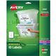 Avery ID Label - 8 1/2" Width x 11" Length - Removable Adhesive - Rectangle - Laser, Inkjet - White - Paper - 1 / Sheet - 25 Tot