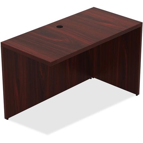 Lorell Chateau Series Return - 47.3" x 23.6"30" Desk, 1.5" Top - Reeded Edge - Material: P2 Particleboard - Finish: Mahogany, La