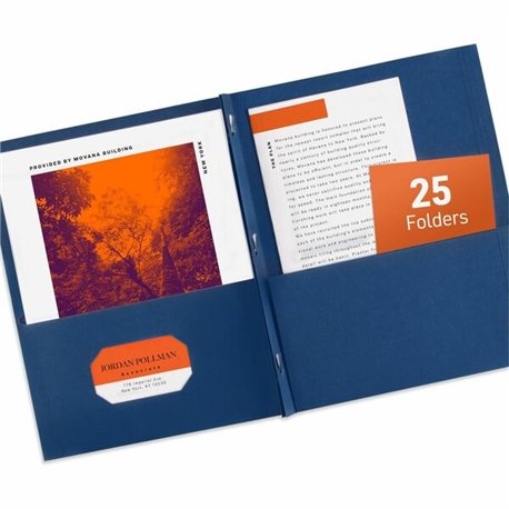 Avery Letter Report Cover - 8 1/2" x 11" - 70 Sheet Capacity - 3 x Prong Fastener(s) - 1/2" Fastener Capacity for Folder - 2 Int