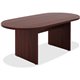 Lorell Chateau Series 6' Oval Conference Table - 70.9" x 35.4"30" Table, 1.5" Top - Reeded Edge - Material: P2 Particleboard - F