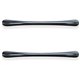 Lorell Chateau Series Laminate Drawer Transitional Pulls - Transitional - 4.5" Width x 0.4" Depth x 1" Height - Aluminum Alloy -