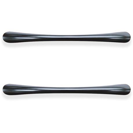 Lorell Chateau Series Laminate Drawer Transitional Pulls - Transitional - 4.5" Width x 0.4" Depth x 1" Height - Aluminum Alloy -