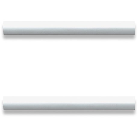 Lorell Chateau Series Laminate Drawer Modern Pulls - Modern - 5.9" Width x 0.6" Depth x 1.1" Height - Aluminum Alloy - Silver