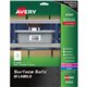 Avery Surface Safe ID Label - 2" Width x 3 1/2" Length - Removable Adhesive - Rectangle - Laser, Inkjet - White - Film - 10 / Sh