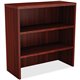 Lorell Chateau Stack-on Bookcase - 36" x 15"36.5" , 1.5" Top - 2 Shelve(s) - Reeded Edge