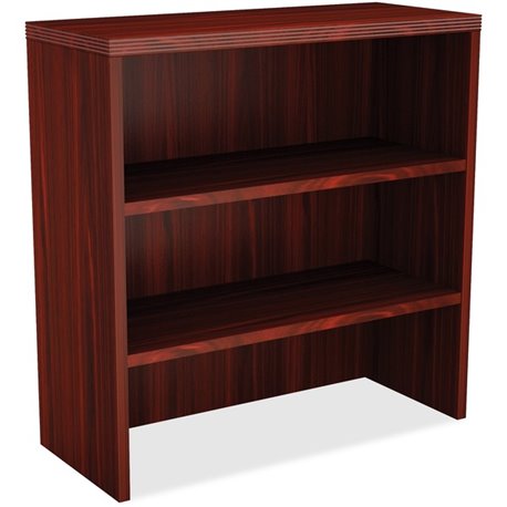 Lorell Chateau Stack-on Bookcase - 36" x 15"36.5" , 1.5" Top - 2 Shelve(s) - Reeded Edge