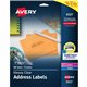 Avery Easy Peel High Gloss Clear Mailing Labels - 1" Width x 2 5/8" Length - Permanent Adhesive - Rectangle - Laser, Inkjet - Cl